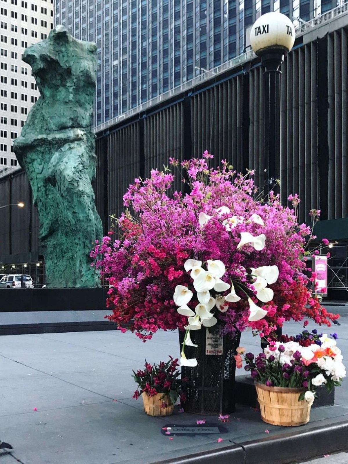 Lewis Miller Street Art Flowers in New York - On Thursd