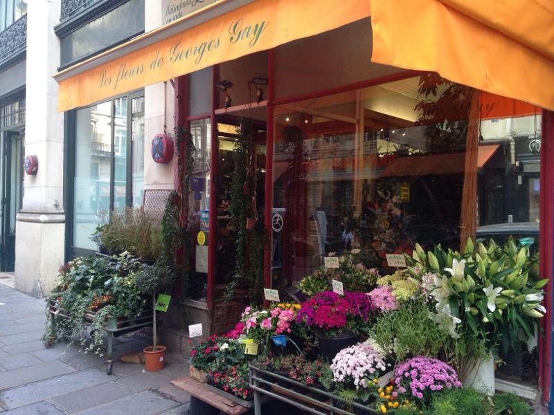 Georges Gay's Les Fleurs flower shop in Paris - on Thursd