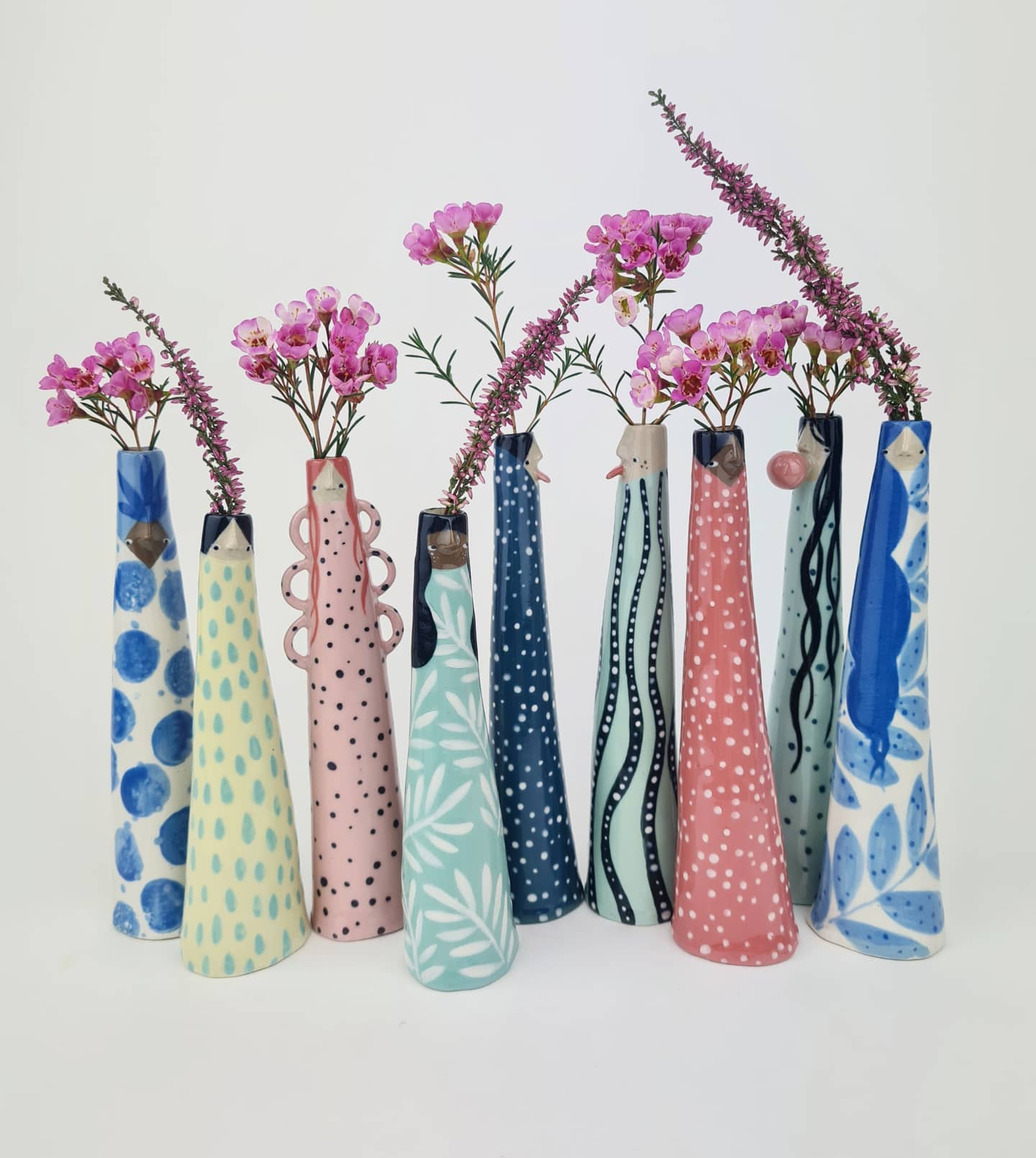 Bud vases by Sandra Apperloo - on Thursd