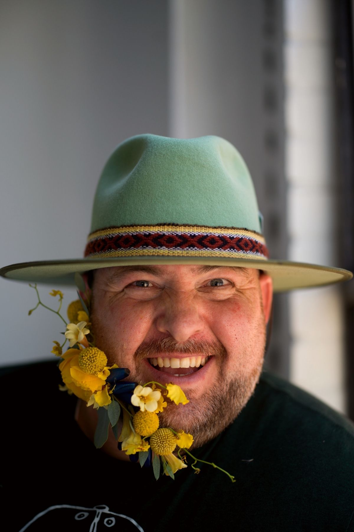 Ace Berry With His Wearable Beard Flowers - On Thursd