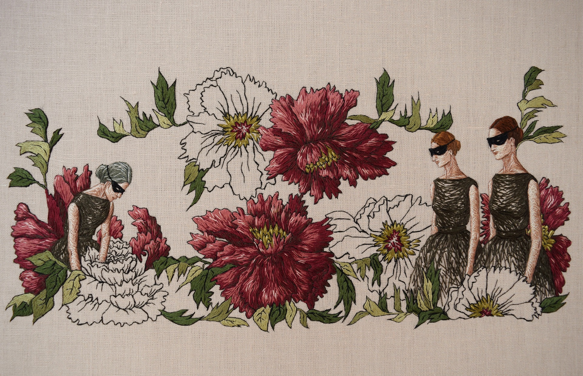 Floral Embroidery by Michelle Kingdom
