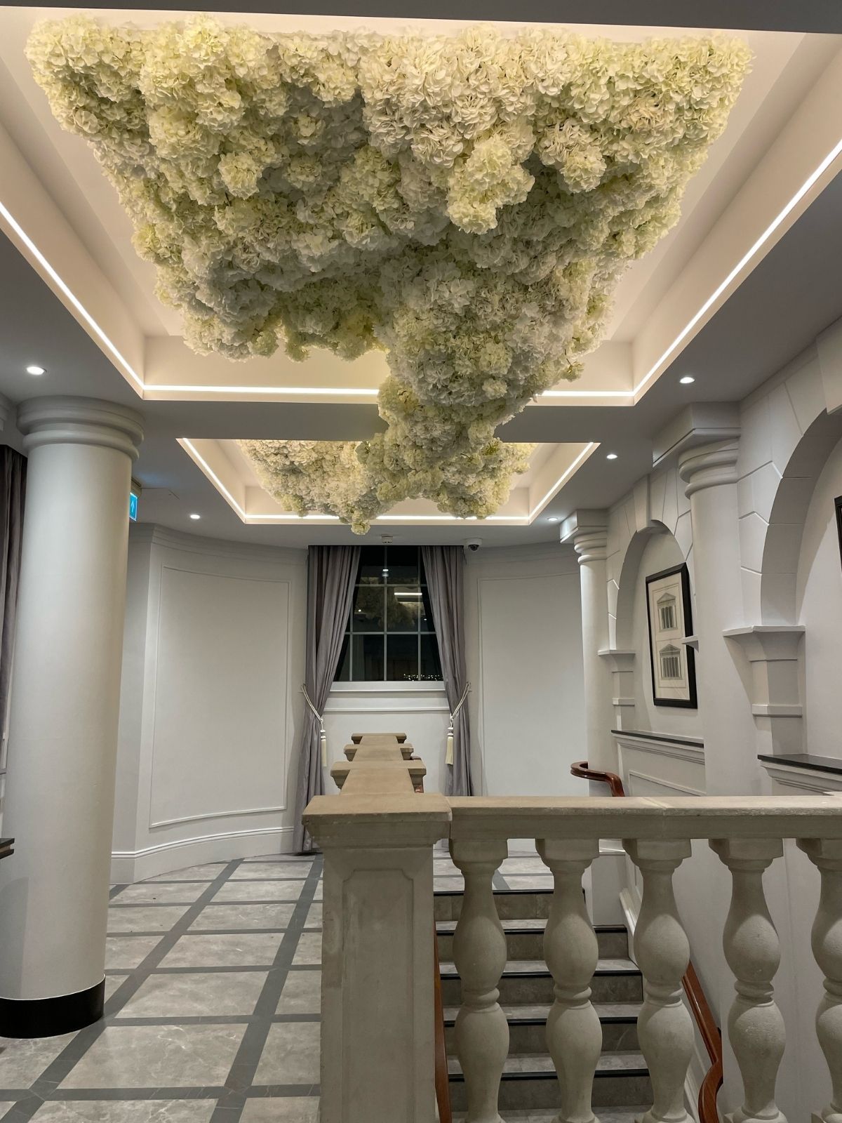 White Silk Hydrangeas from Pure Collection Jasaco at The Davenport Hotel by Joan Stam - on Thursd