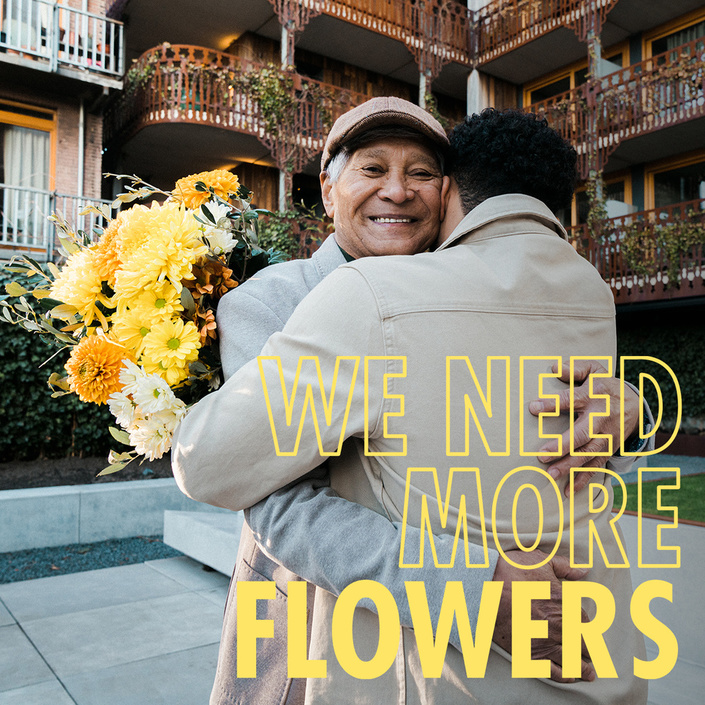 We need more flowers poster
