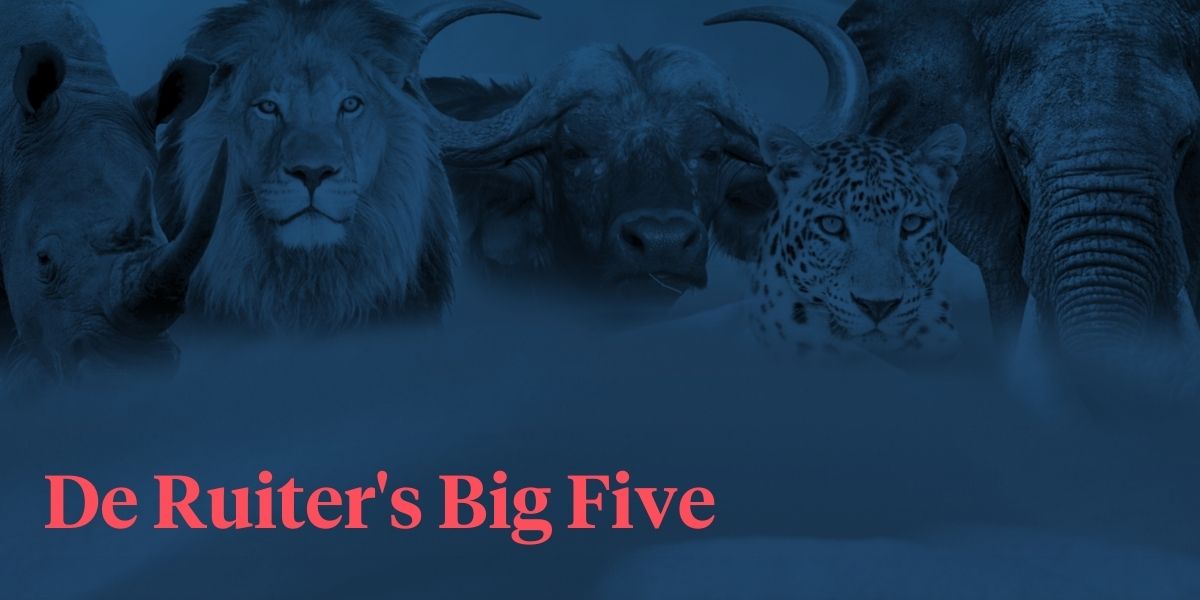 De Ruiter's Big Five -  on Thursd - Header
