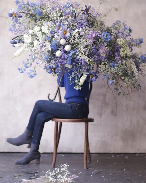 20 Beautiful Blue Bouquets flower cloud