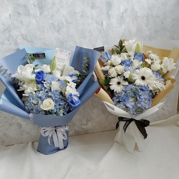 Blue Flower Bouquet for Boys- on Thursd 