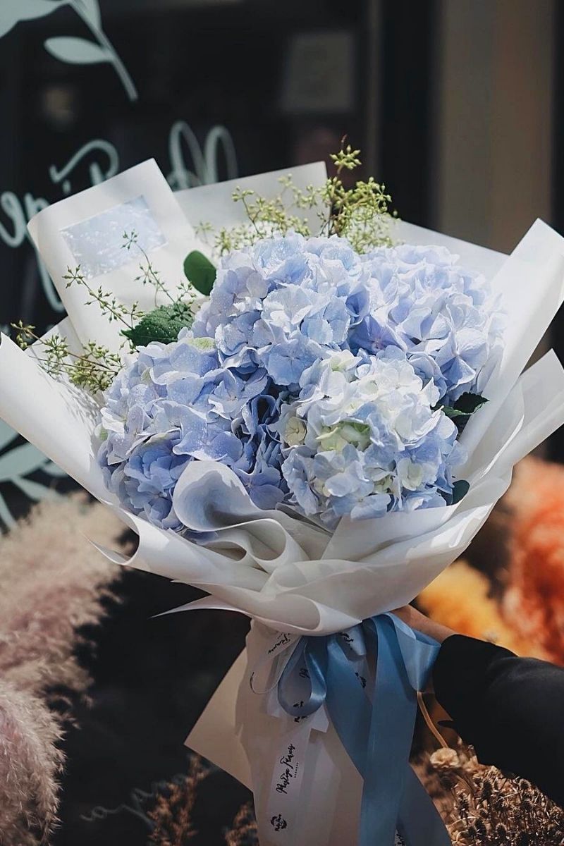 Blue Hydrangea Bouquet- on Thursd
