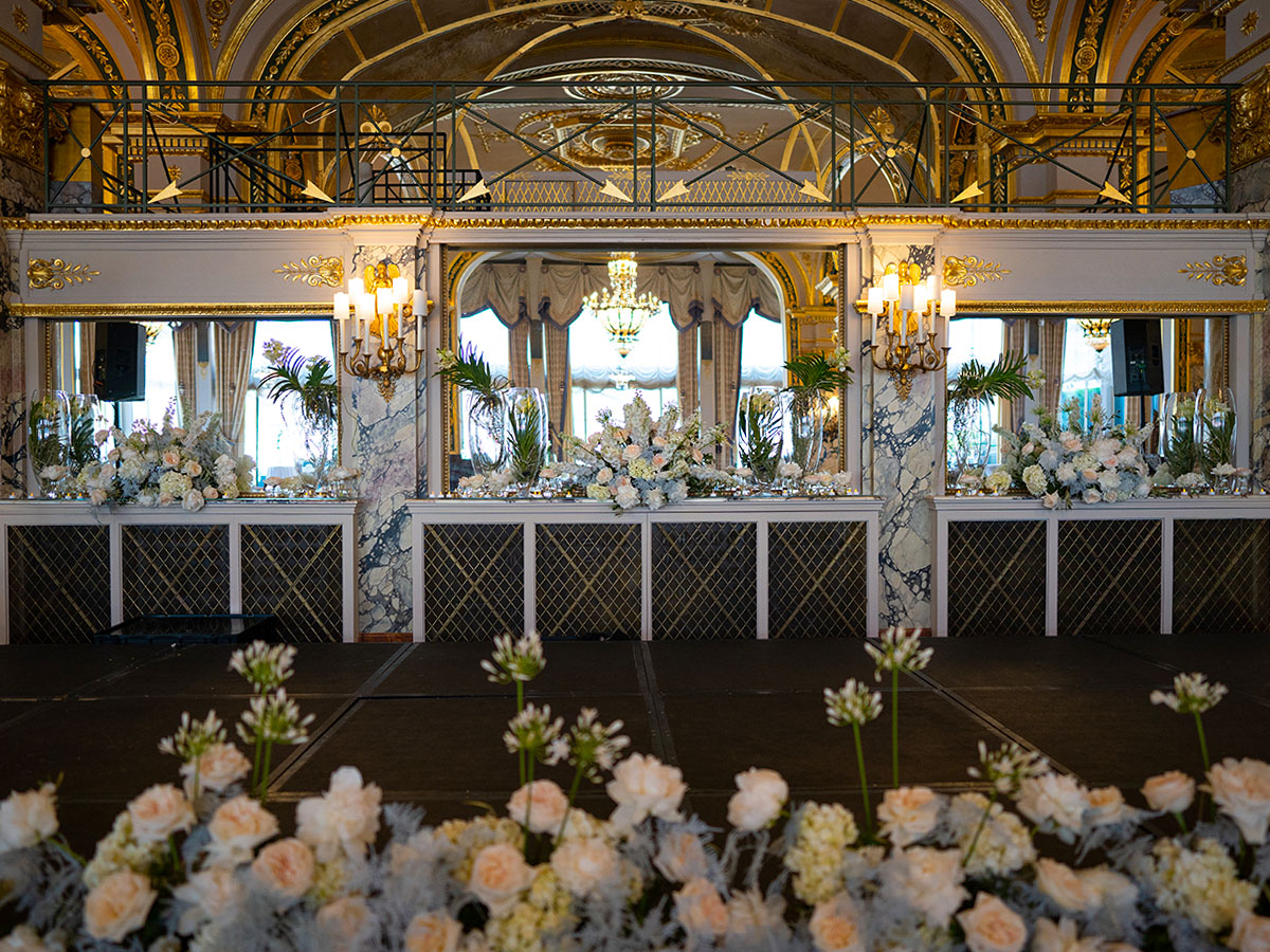 White Flowers at Hotel de Paris in Monaco on Thursd