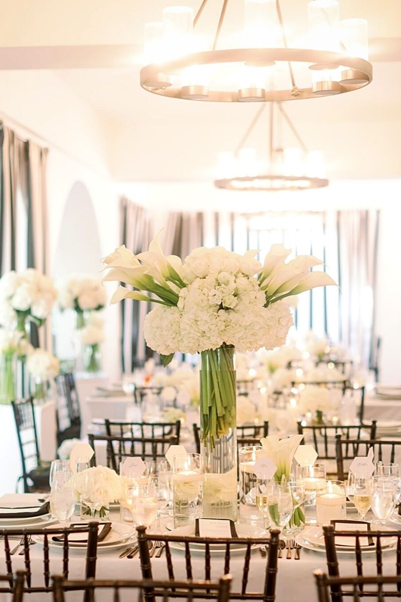 White Calla wedding decoration- on Thursd