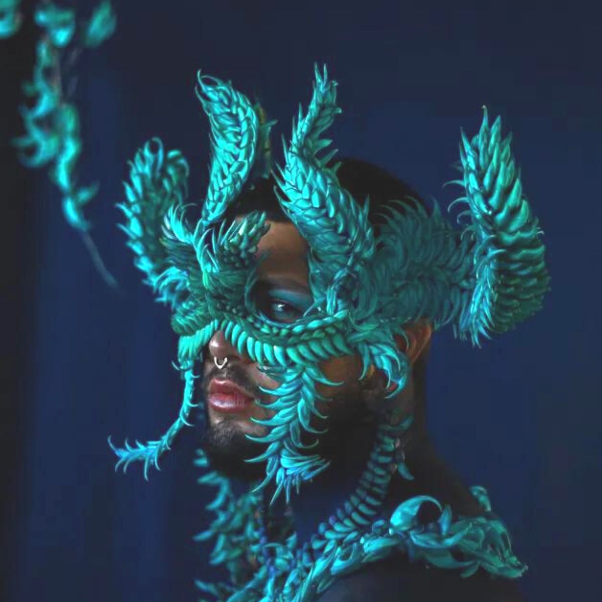 Blue Jade Waikapu mask- on Thursd 