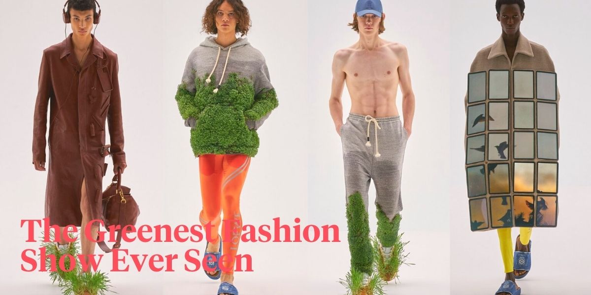 Loewe grew live plants on clothes and shoes Header-on Thursd
