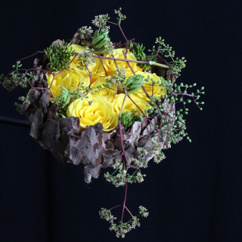 Yellow Rose Basanti in floral design - on Thursd. 