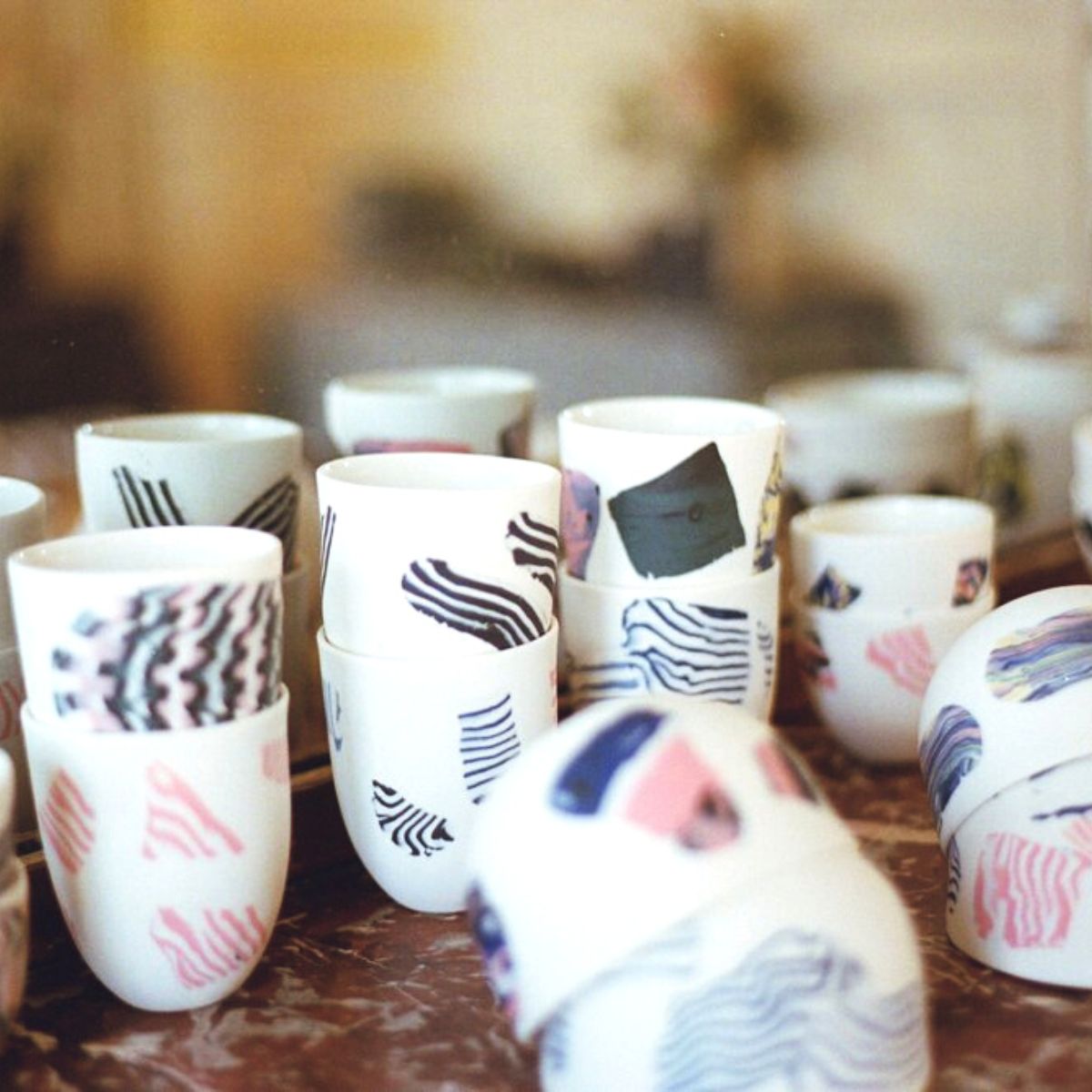 Mylène Escande Ceramics mugs on Thursd