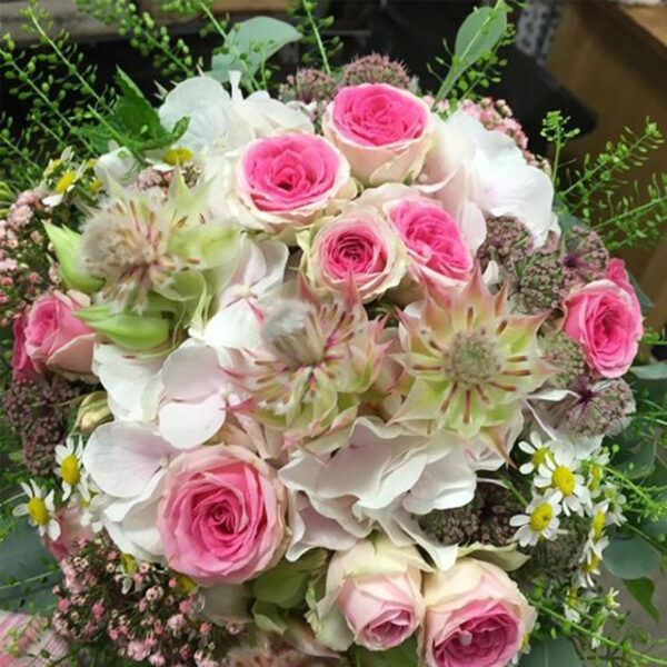 Wedding Bouquet With Protea Blushing Bride on Thursd