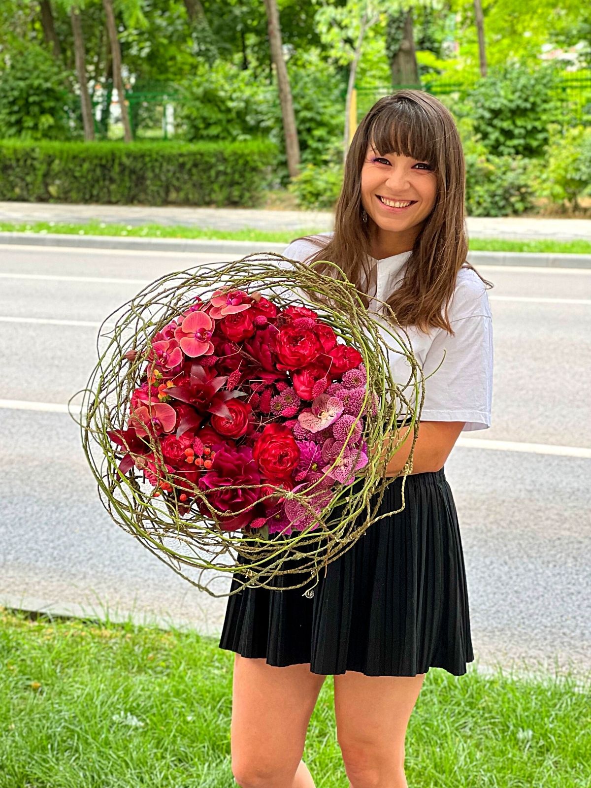 Claudia Tararache with Red Rose Jack on thursd