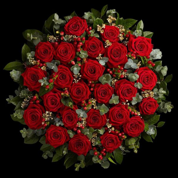 Neill Strain Floral Couture Introduces the New Collection of Valentine’s Day Flowers - Luxury+Valentine's+Day+flowers+London - medium red rose design - on thursd
