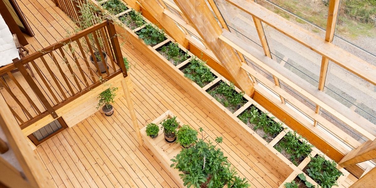 This incredible A Shaped Self Sufficient house has its own vegetable patch on Thursd