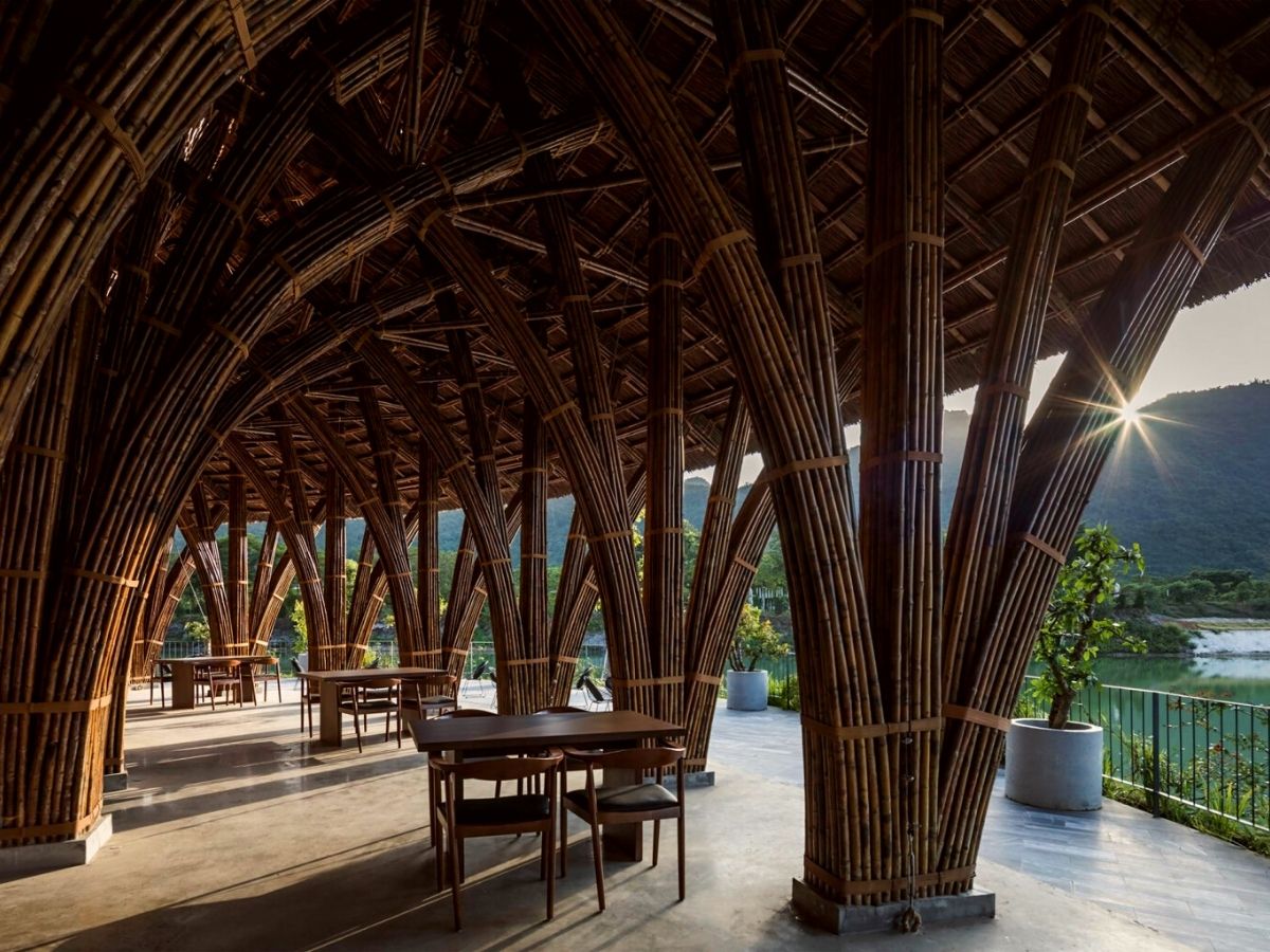 Vedana Restaurant built by Vo Trong Nghia Architects on Thursd