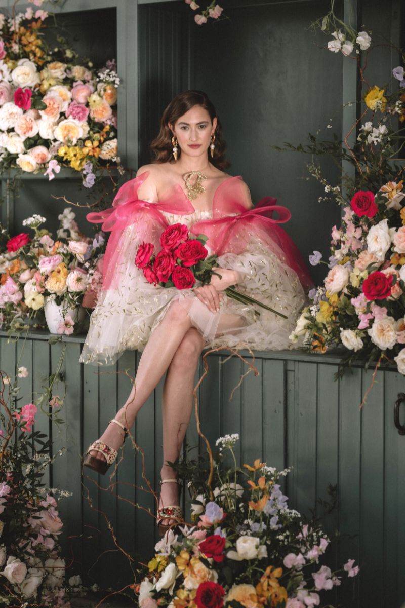 Style shoot by Katya Hutter using David Austin roses on Thursd