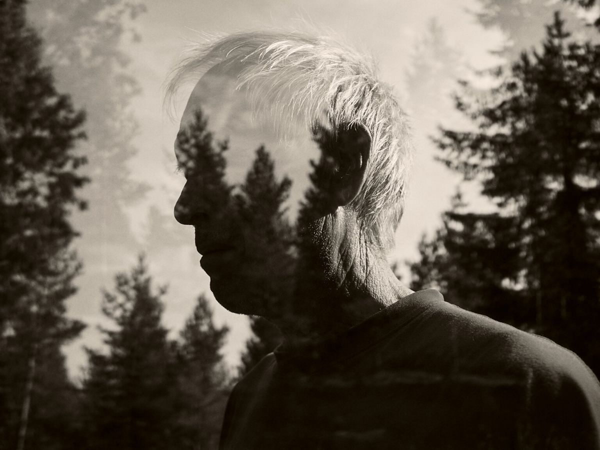 Elder adult as part of Cristoffer Relander's Double-Exposure pictures on Thursd