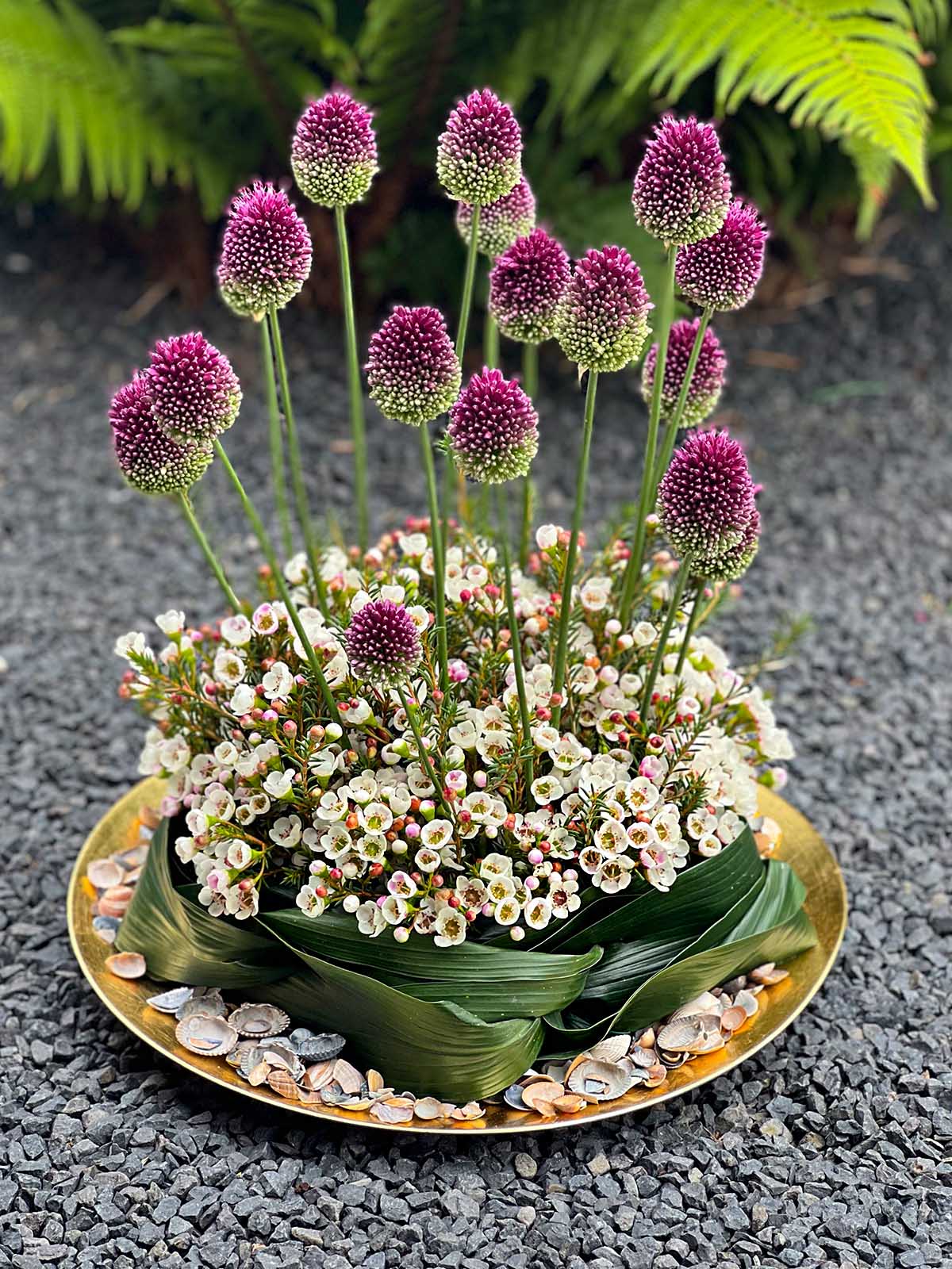 Flower Circus Waxflower allium design plate on Thursd