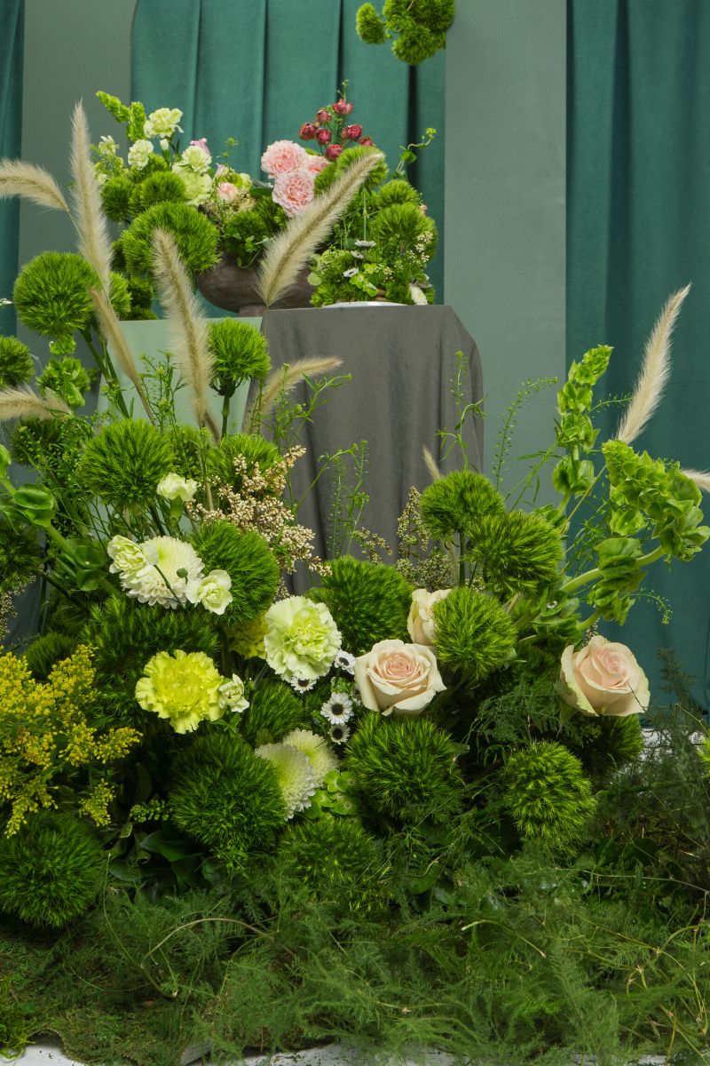 Detailed view of Dianthus Barbatus Kiwi Mellow Cool in floral arrangements on Thursd