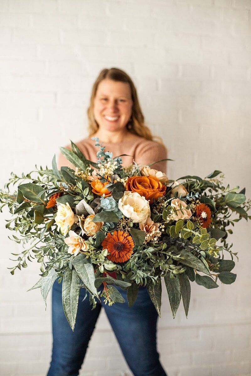 Bouquet designers in the floral industry on Thursd
