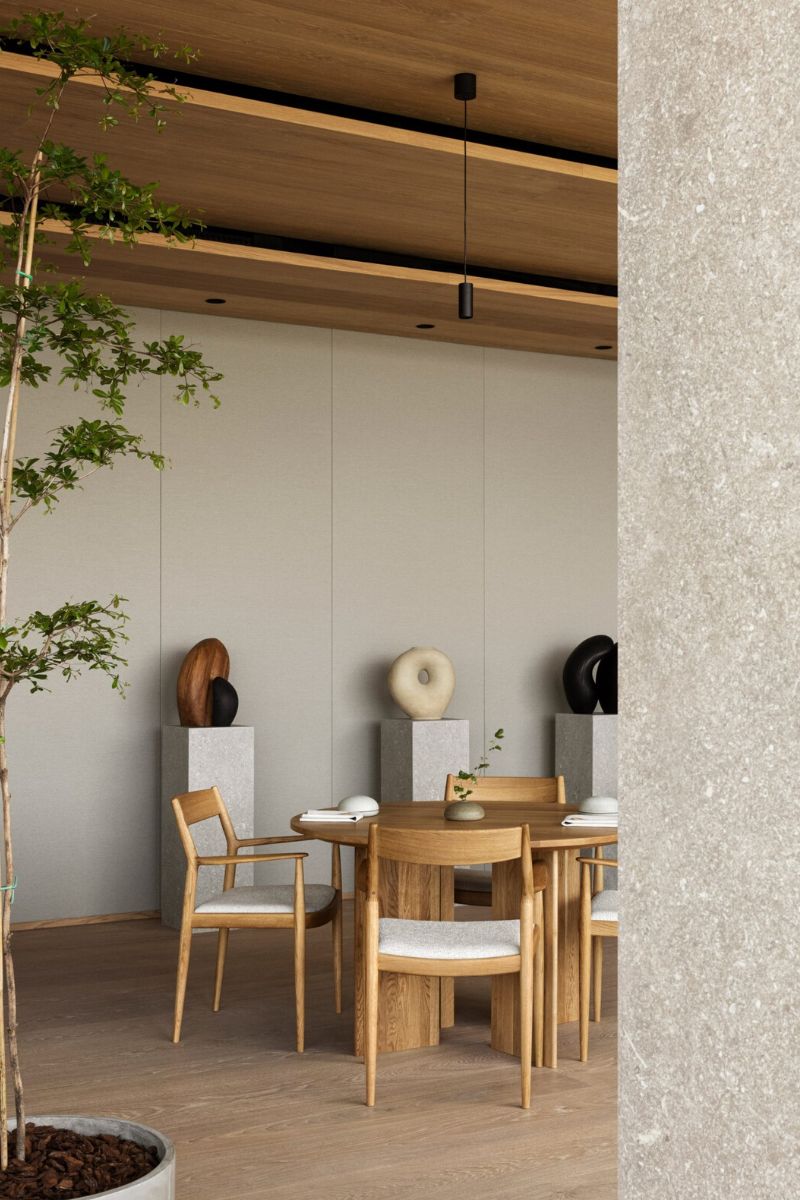 Interior design in Swedish restaurant on Thursd