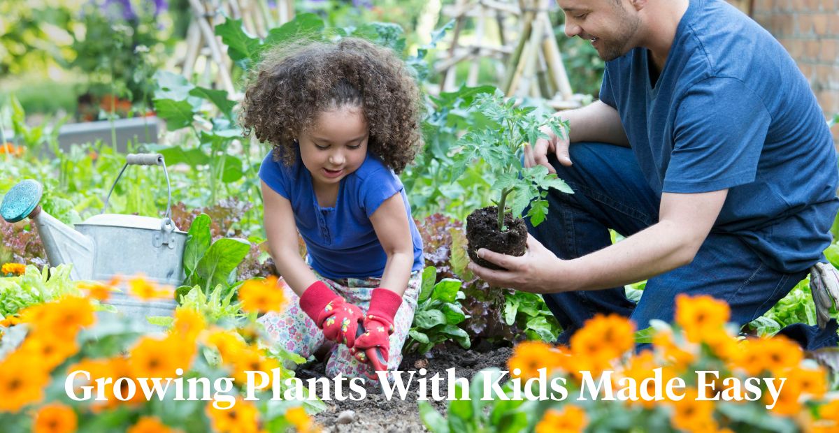 7 easy plants for kids to grow header on Thursd 