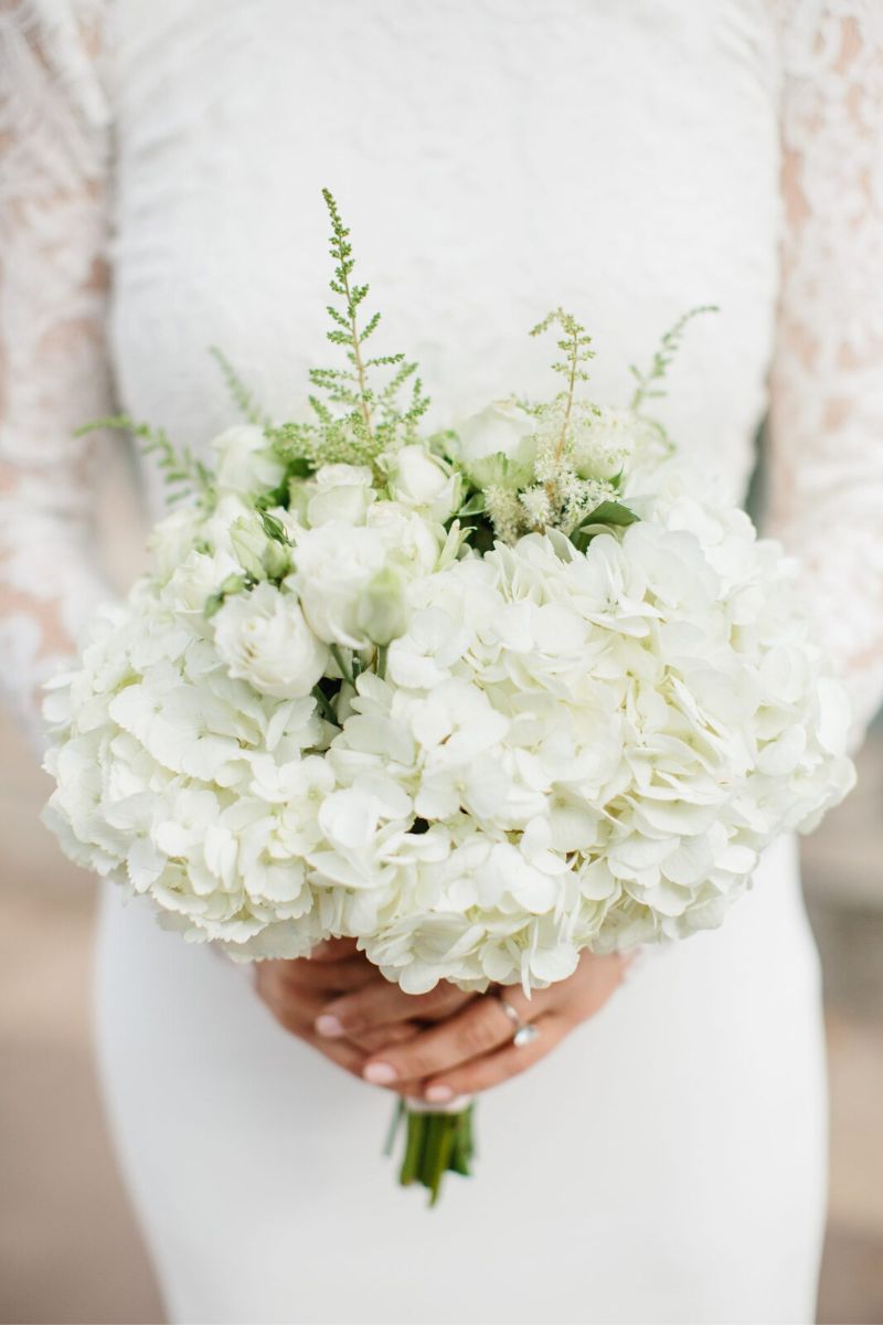 Fresh and Classic Wedding Hydrangeas - Article onThursd