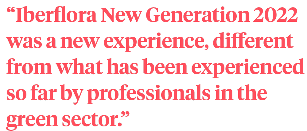 Iberflora New Generation 2022 experience quote on Thursd