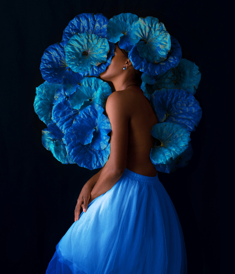 Fares Micue's Glorious Botanical Self-Portraits Blue Flowers