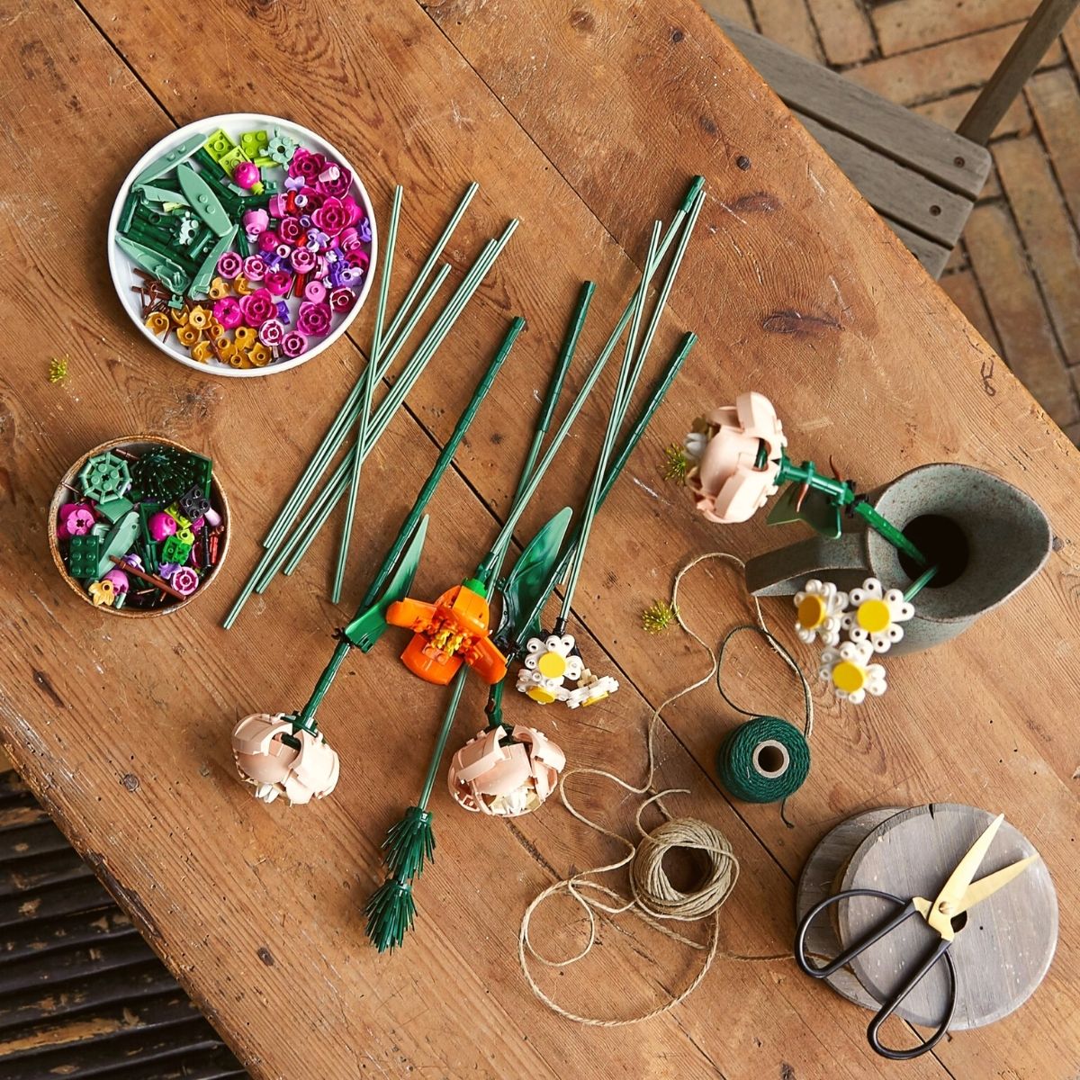Lego Flower kit crafting featured on Thursd  
