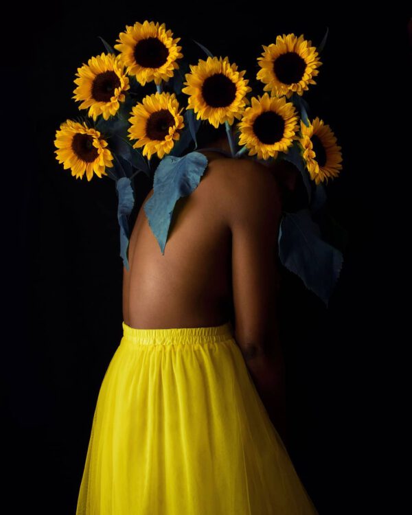 Fares Micue's Glorious Botanical Self-Portraits Sunflowers