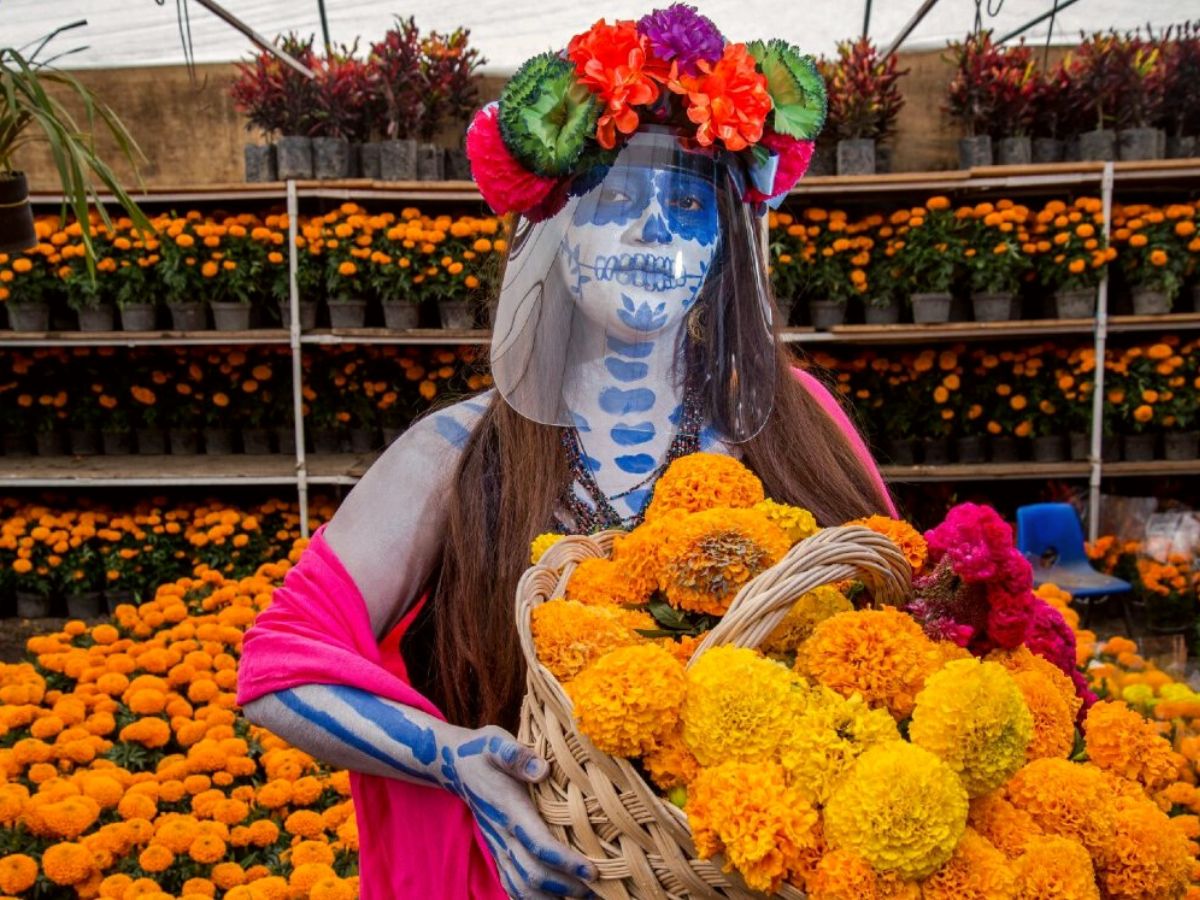 Celebration of day of the dead in Puebla Mexico on Thursd