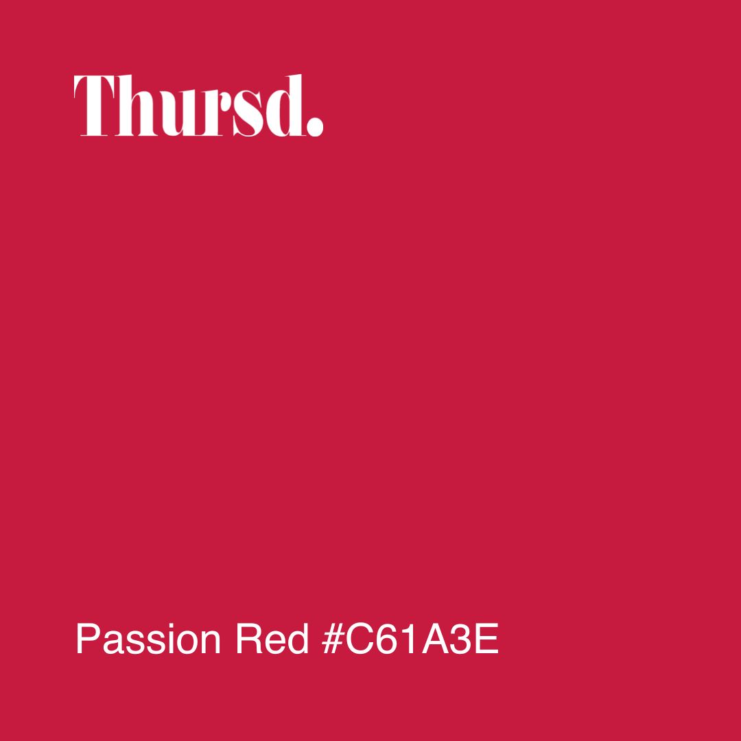Thursd Trend Color 2023 Passion Red #C61A3E on Thursd