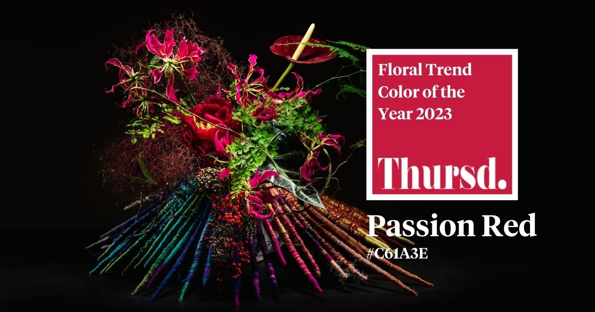 Thursd Trend Color 2023 Passion Red Design by Hitomi Gilliam on Thursd