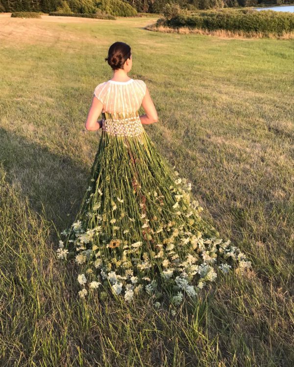 Eco Artist Jeanne Simmons and Her Womenscapes - lace dress - on thursd