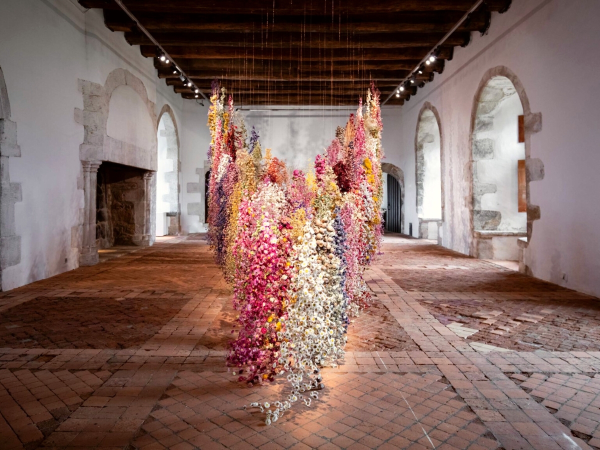 Dried flowers installments made by Rebecca Louise Law on Thursd