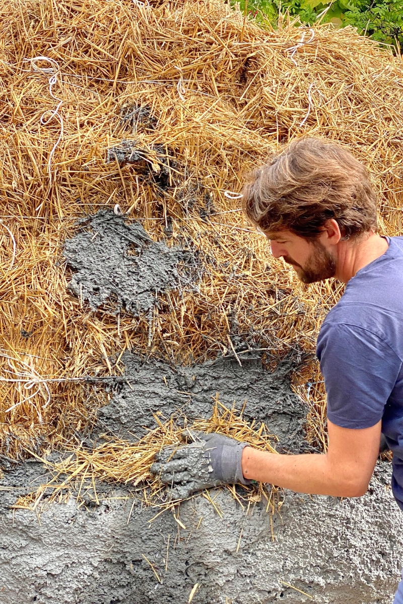 Construction of edible mini forest by Dalziel studio on Thursd