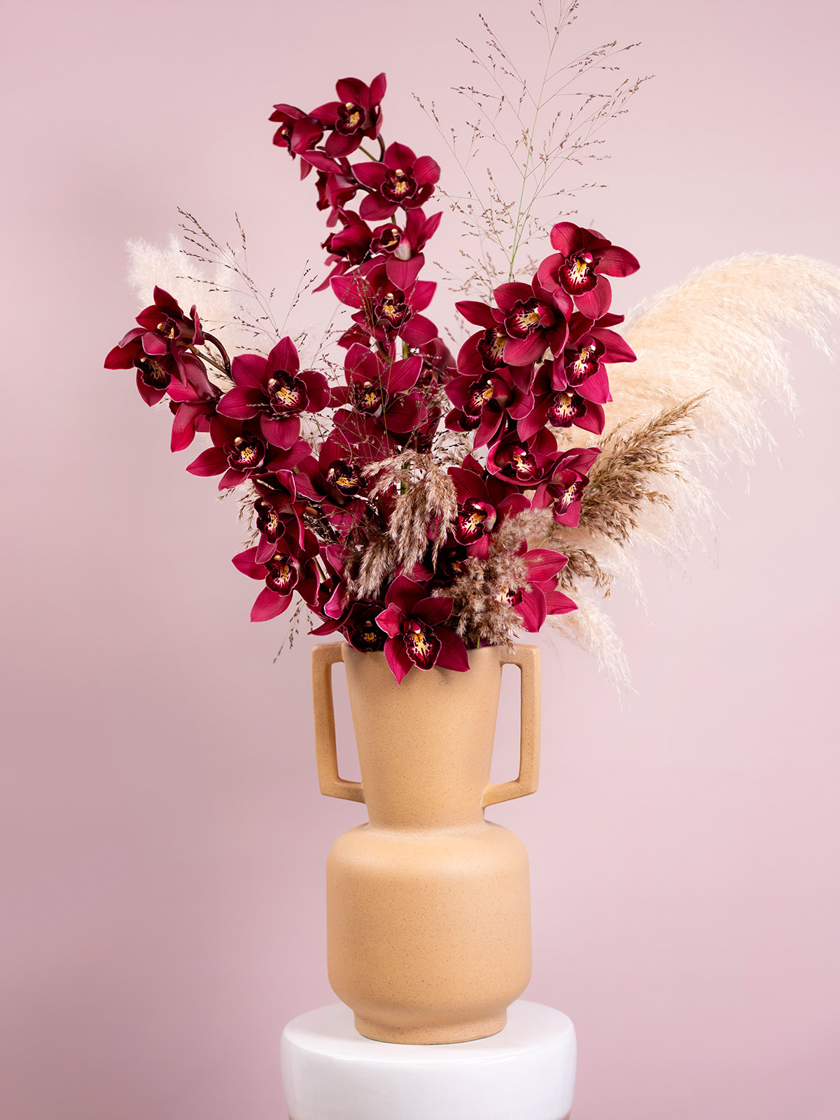 Red Cymbidum bouquet by Alain Poot on Thursd