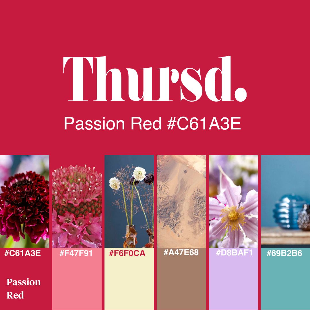 Thursd Floral Trend Color Palette 2023 on Thursd