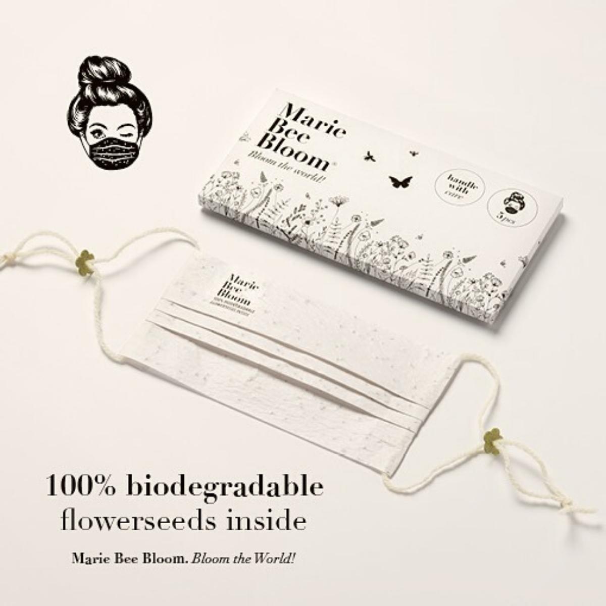 Biodegradable masks by Marie Bee Bloom on Thursd