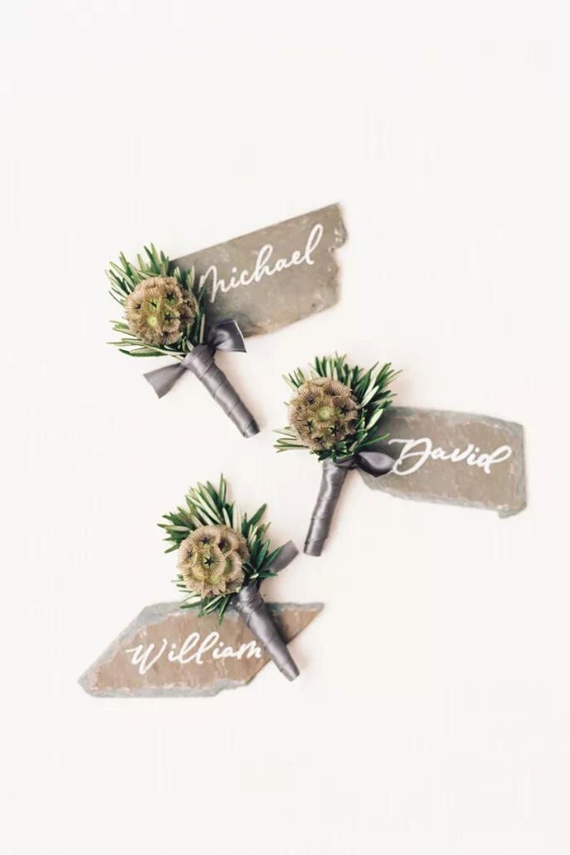 Creative wedding boutonniere ideas on Thursd