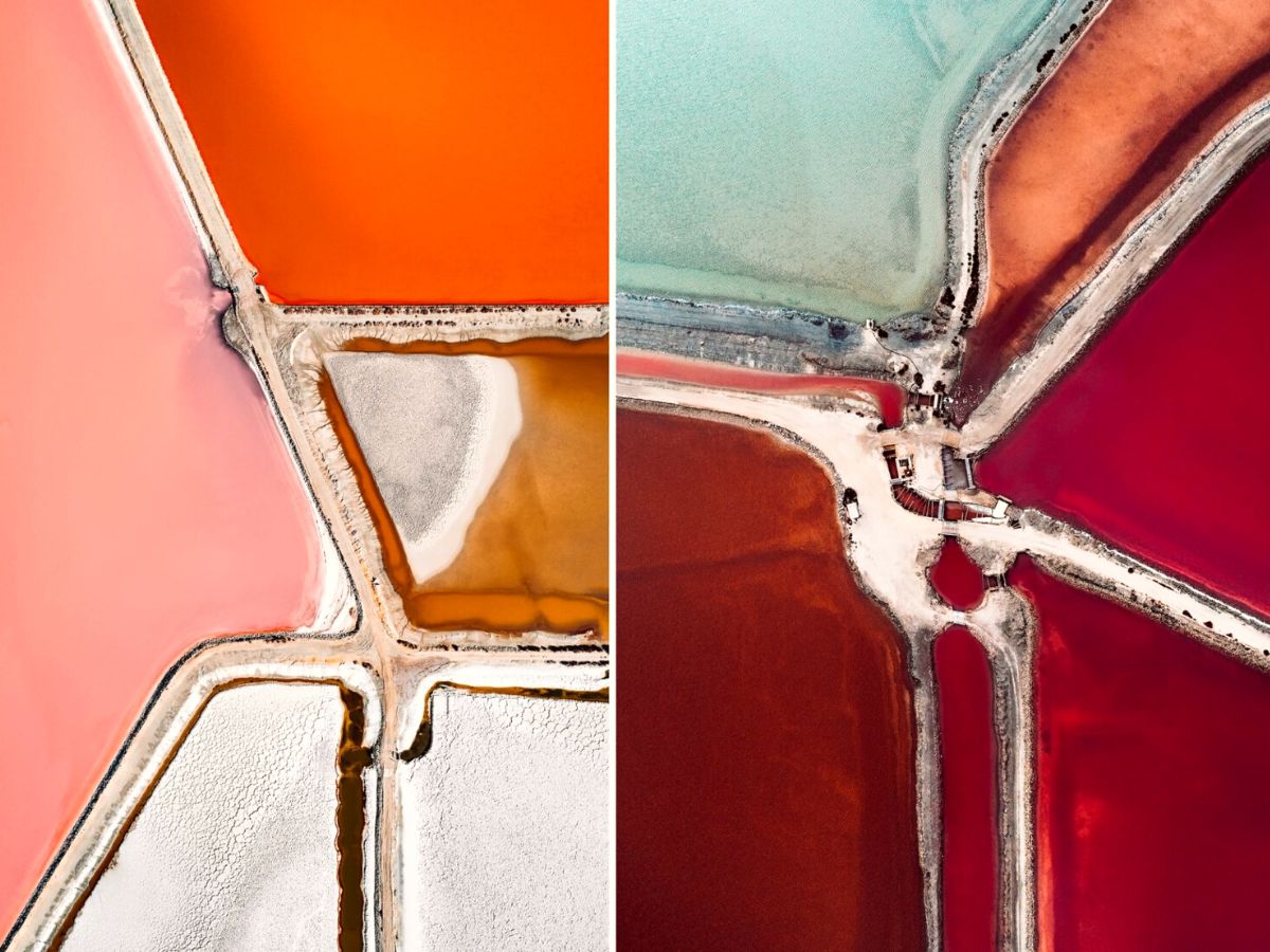 Tom Hegen takes shots of colorful vivid salt landscapes on Thursd