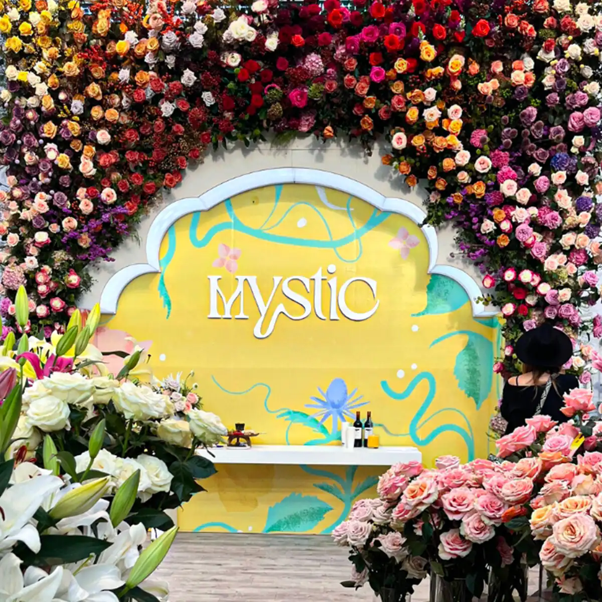 Mystic Flowers IFTF booth on Thursd