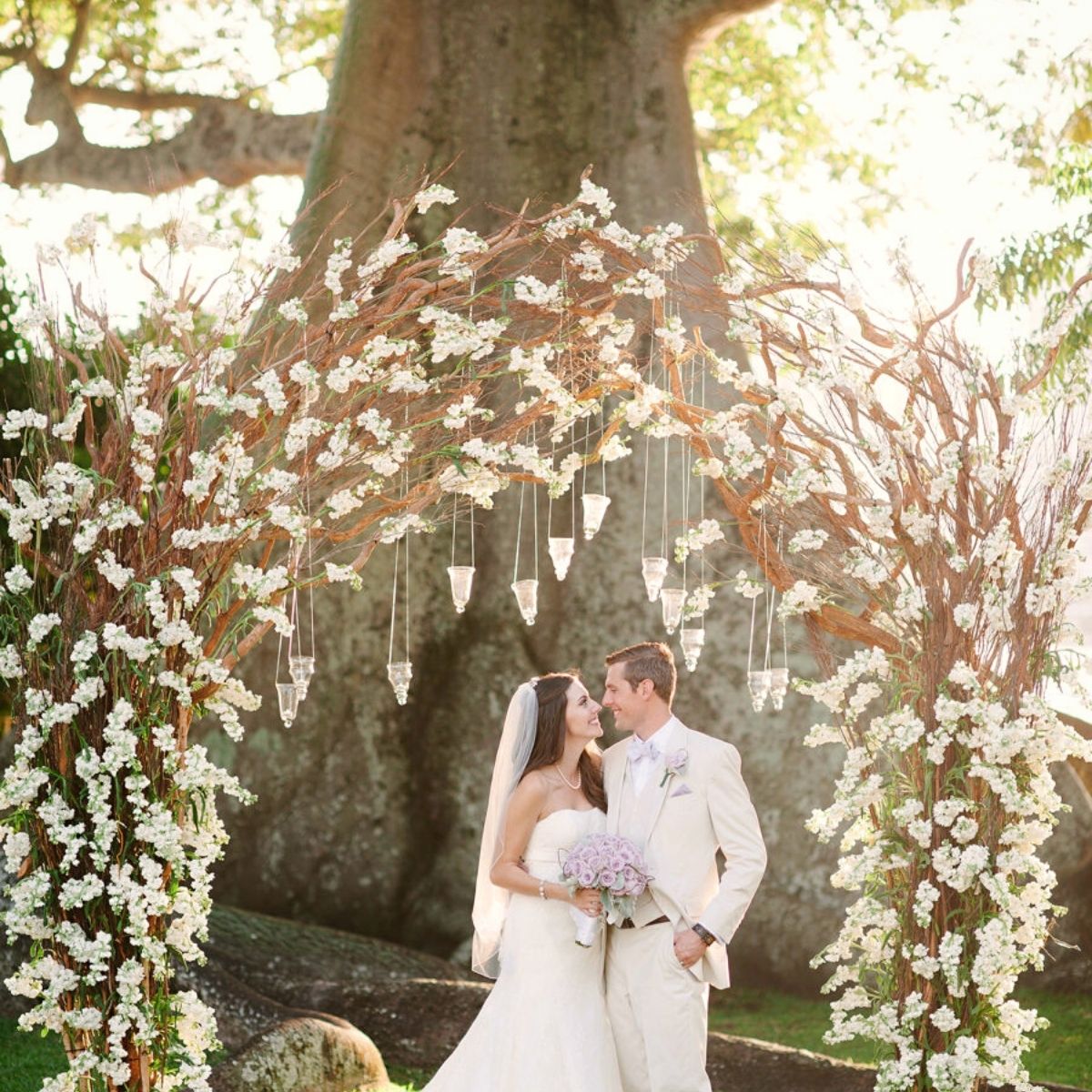 The magic of a wedding arch featured on Thursd