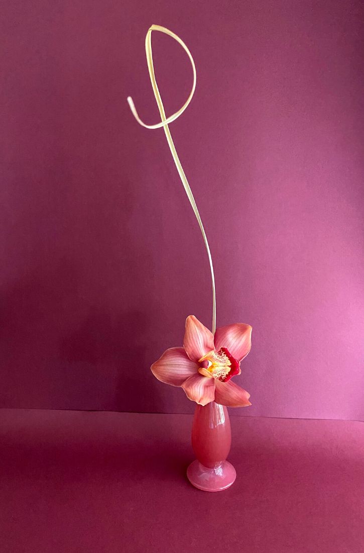 Vase With Pink Cymbidium on Thursd