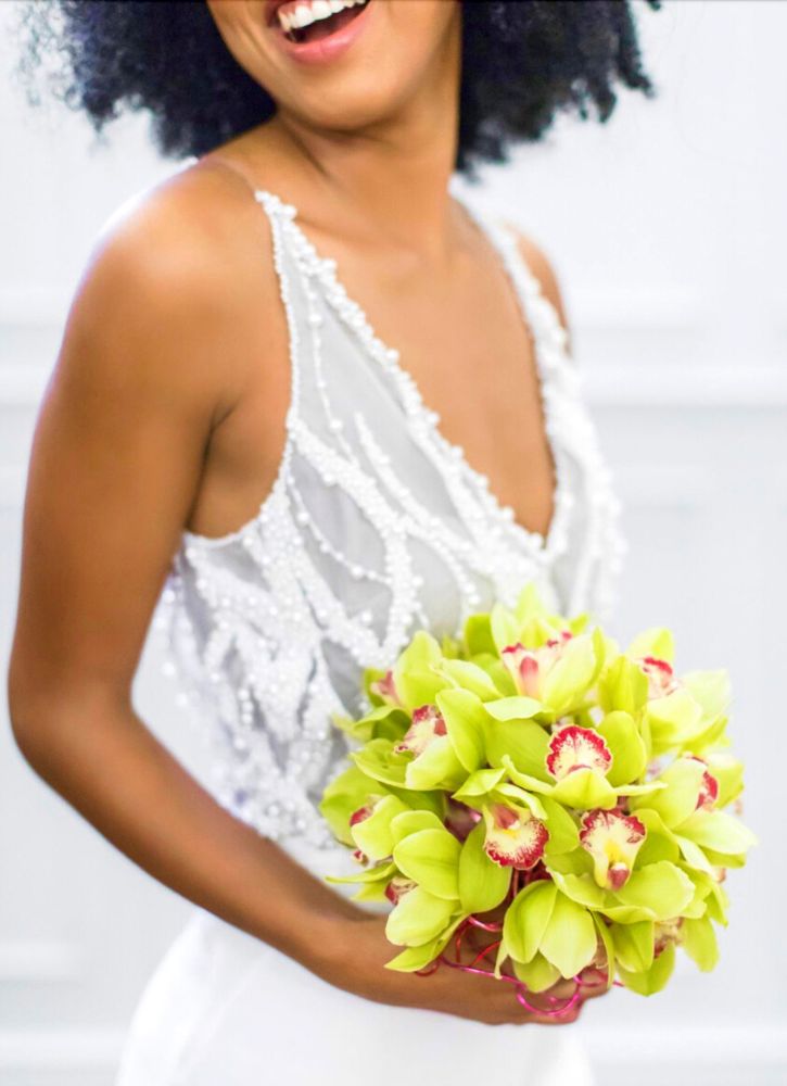 Flowers for Weddings Bridal Bouquet With Green Cymbidium on Thursd