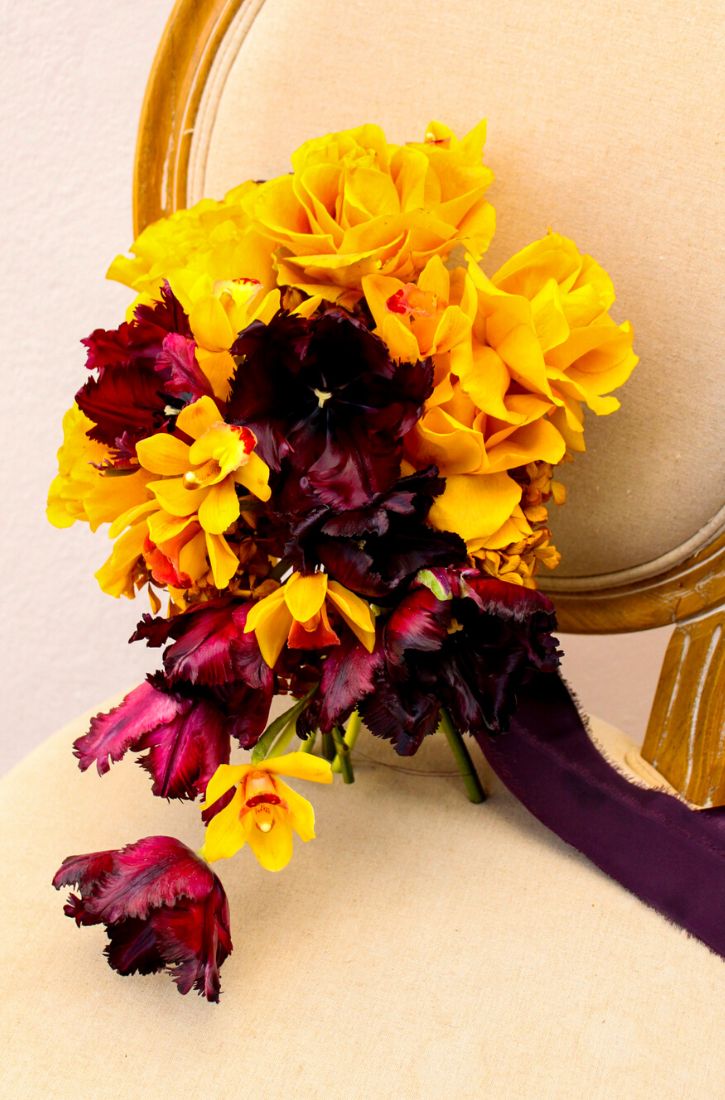 Bouquet With Yellow Cymbidium by Coral Shortt on Thursd